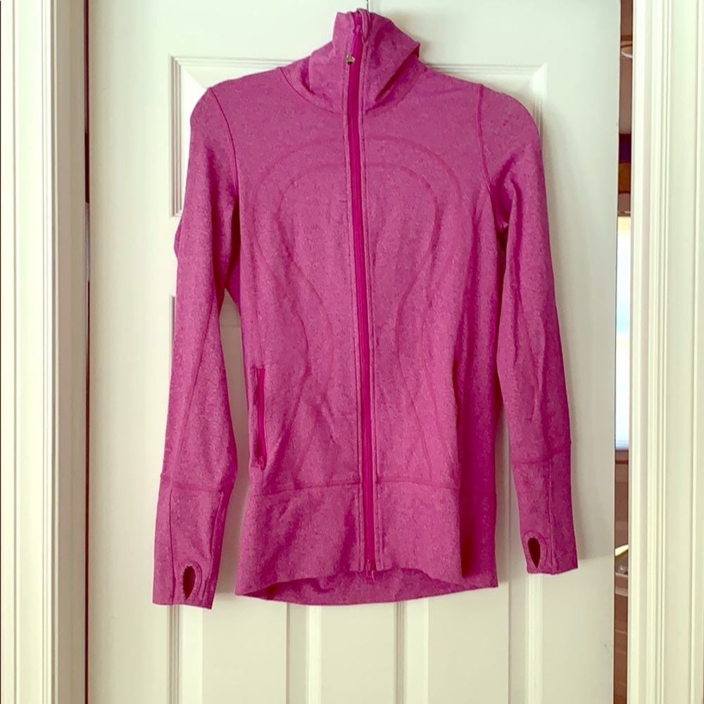 Pink Lululemon Zip Up (long)